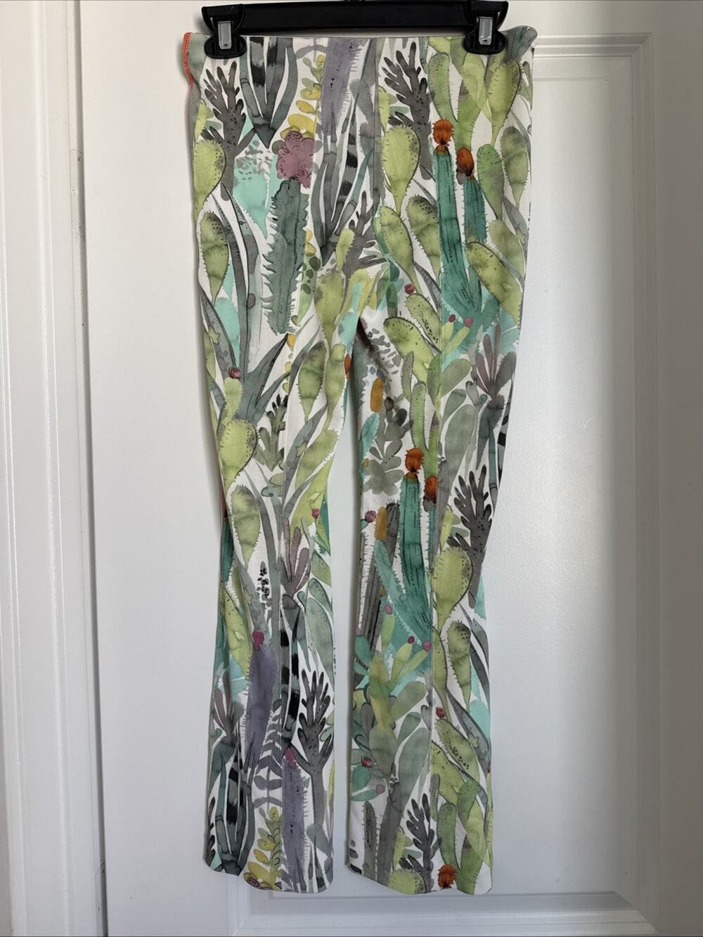 Marc Cain Nature Cactus Print Stretchy Women’s Trousers Size N2 (UK 10, US 4)